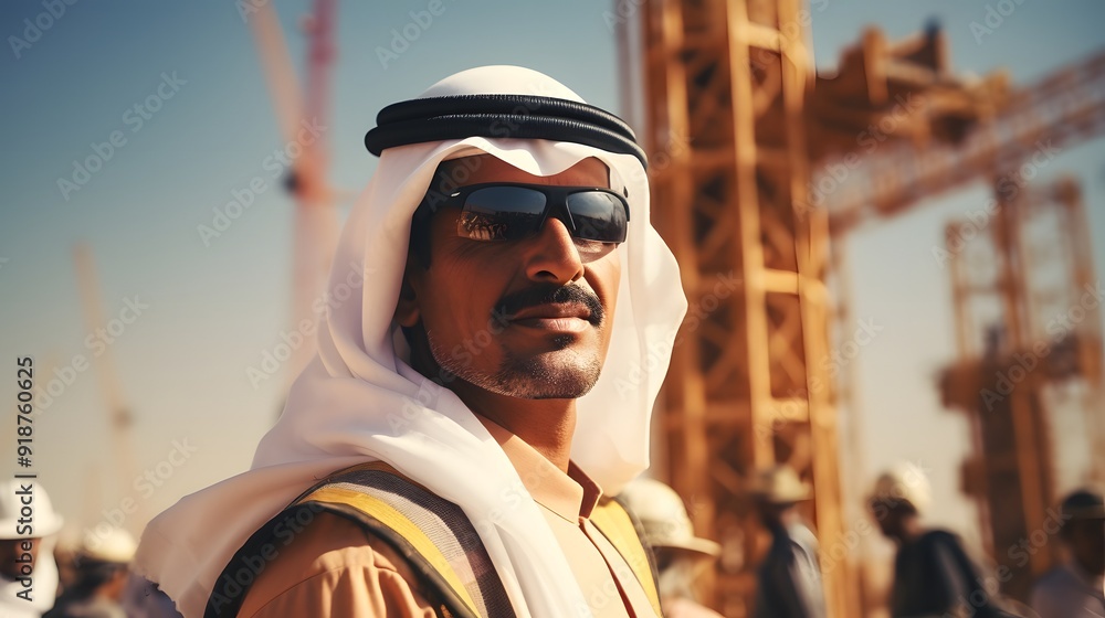 Construction Worker in the Middle East Construction Worker in the Middle East