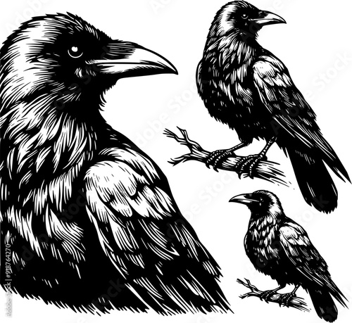 crow on a branch