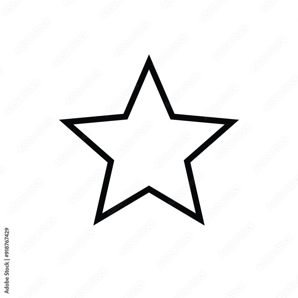 star Icon tool Flat Style outline star Icon tool Flat Style outline