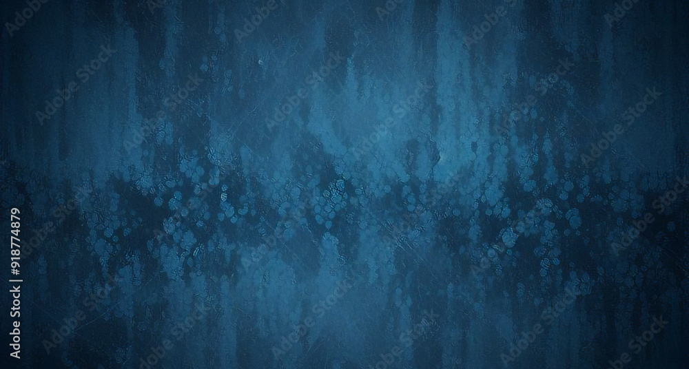 Obraz premium Black dark azure cobalt sapphire blue abstract background. Color gradient. Geometric shape. Wave, wavy curved line. Rough grunge grain noise. Light neon metallic shine shimmer bright. Design 