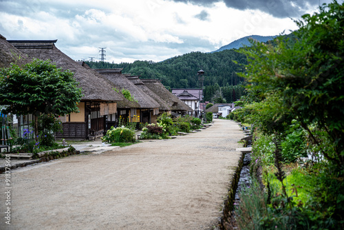 福島県にある江戸時代の風情を残す大内宿