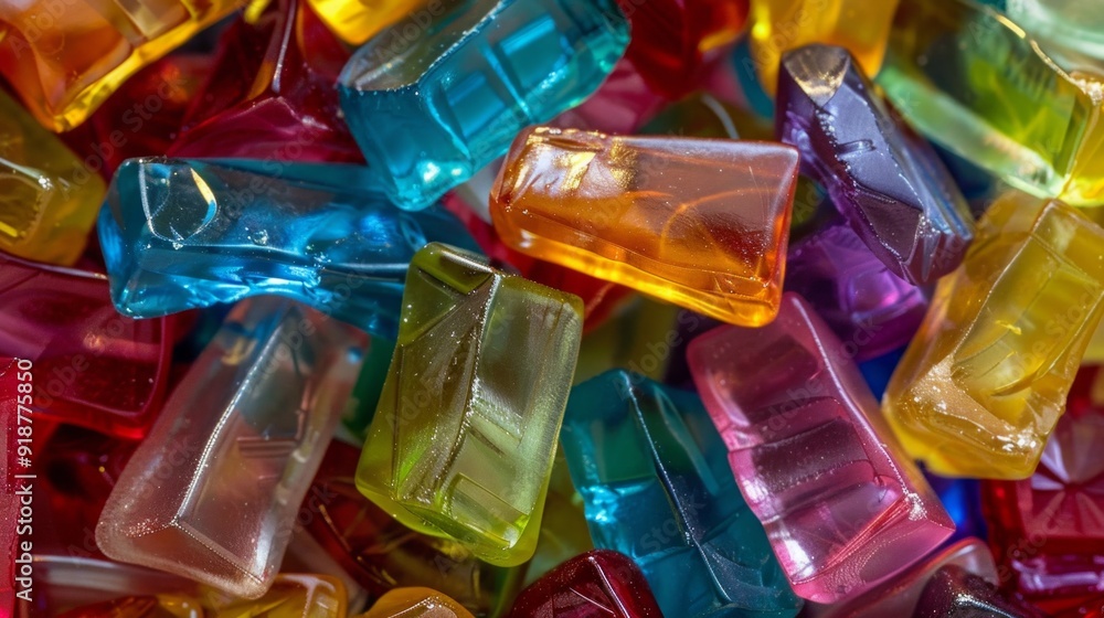 A pile of colorful plastic blocks with a rainbow of colors A pile of colorful plastic blocks with a rainbow of colors
