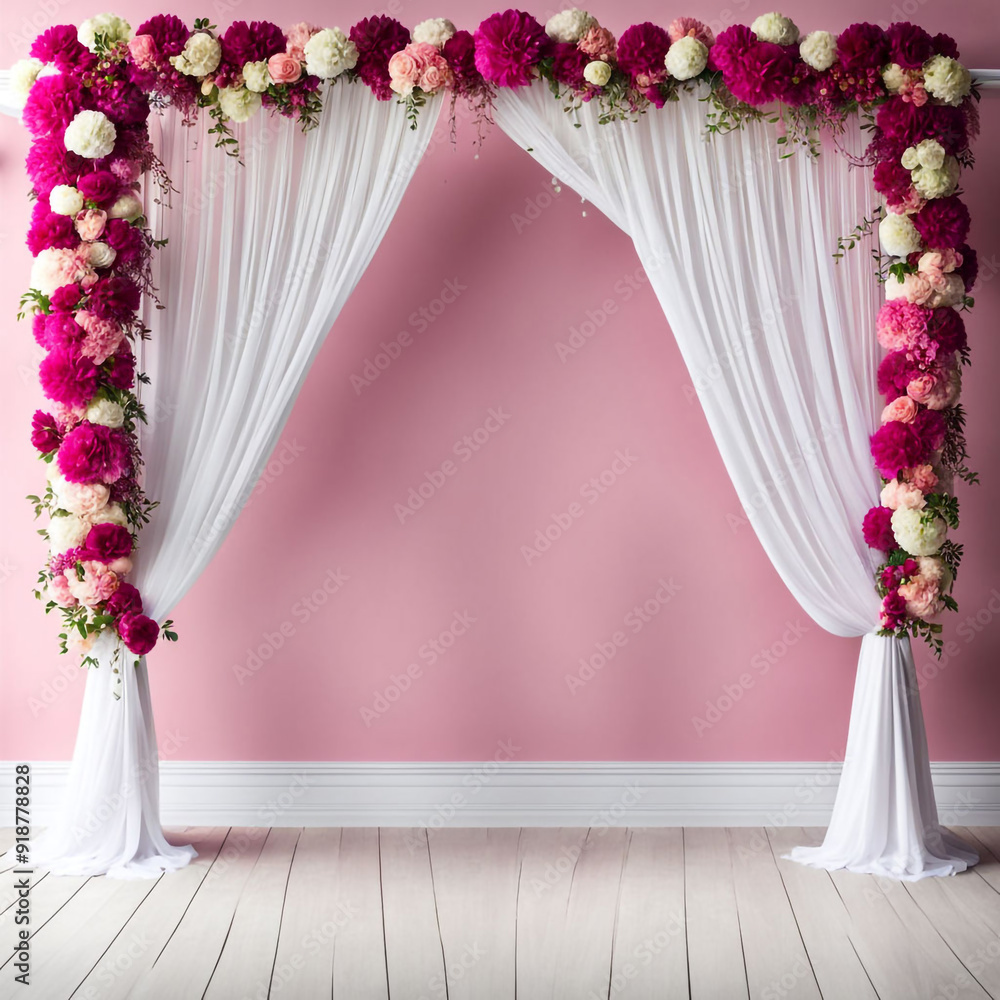Feather In Wedding Decor Arch Background Design Feather In Wedding Decor Arch Background Design