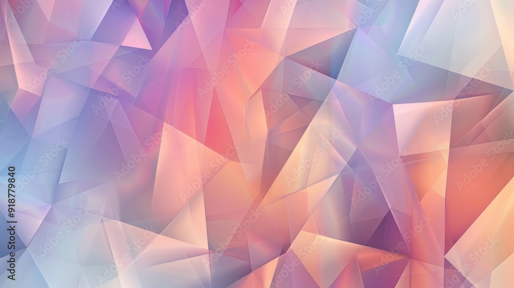 Fototapeta premium A colorful abstract background with a lot of triangles