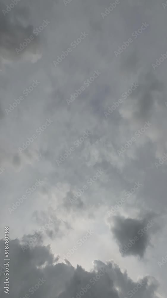 Gray Storm Clouds Move Across The Sky Timelapse Vertical Video Gray Storm Clouds Move Across The Sky Timelapse Vertical Video