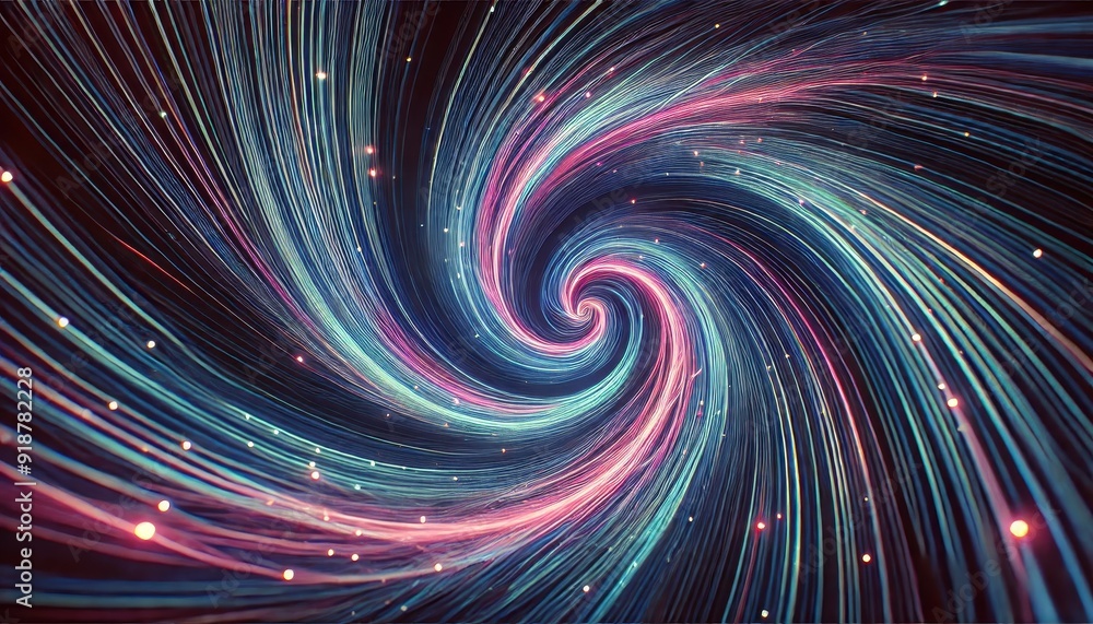 Abstract Colorful Spiral Background with Glowing Lights. Abstract Colorful Spiral Background with Glowing Lights.