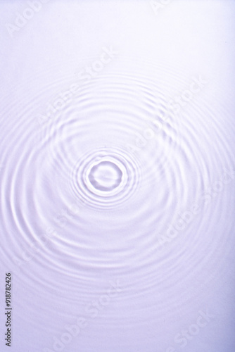 Water ripples top view for placing product