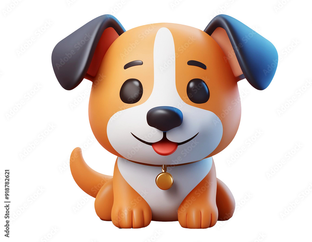 Adorable 3D Cute Dog Character Design Adorable 3D Cute Dog Character Design