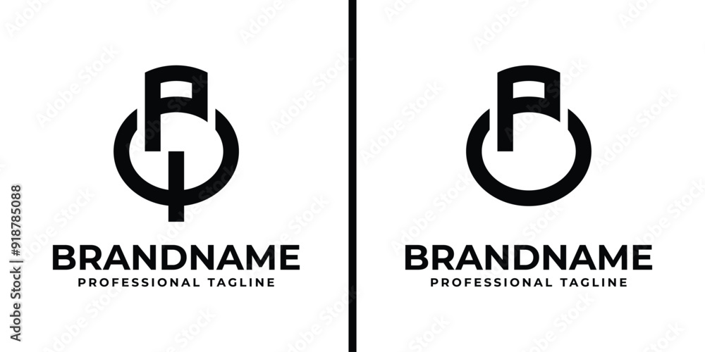 Letters PQ and PO Monogram Logo, suitable for any business with PQ, QP, PO, or OP initials Letters PQ and PO Monogram Logo, suitable for any business with PQ, QP, PO, or OP initials