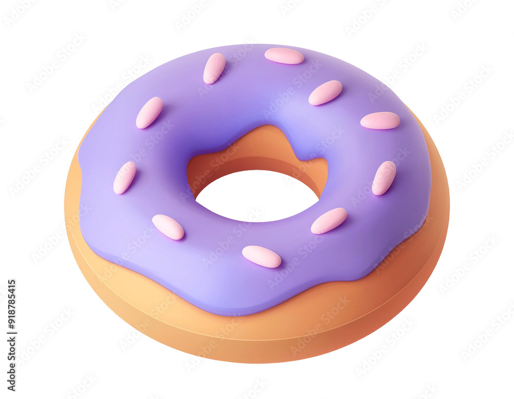 Sweet 3D Cute Donut Icon For Apps Sweet 3D Cute Donut Icon For Apps