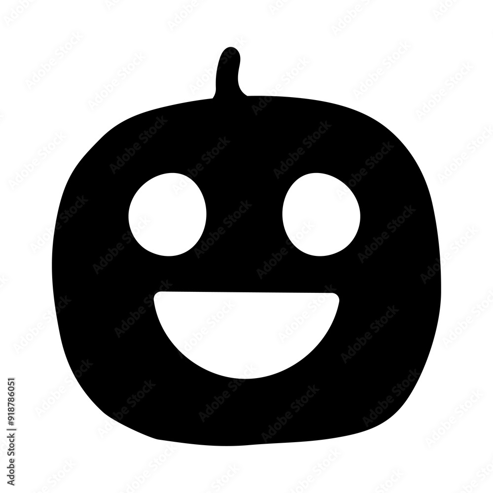 シンプルでかわいいハロウィンのパンプキンのイラスト シンプルでかわいいハロウィンのパンプキンのイラスト