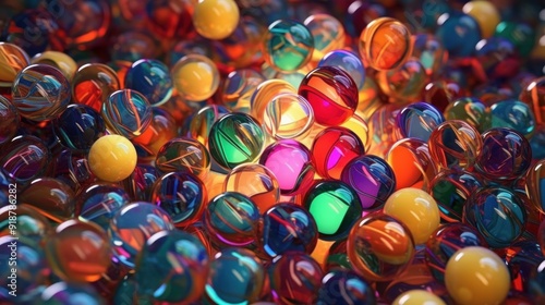 Abstract Colorful Spheres