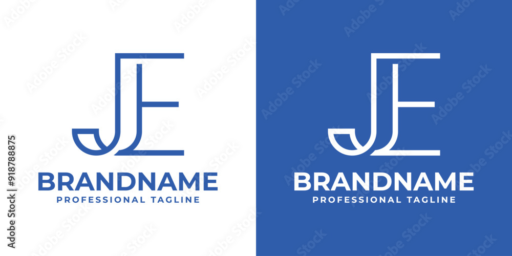 Letters JE Monogram Logo, suitable for any business with EJ or JE initials Letters JE Monogram Logo, suitable for any business with EJ or JE initials