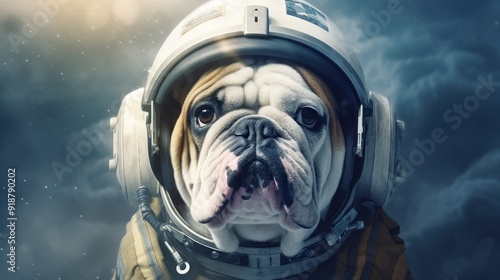 Space Dog: A Bulldog Astronaut's Journey photo