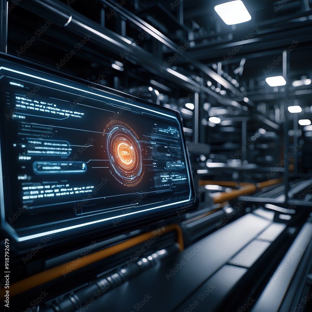 Futuristic digital interface displays data in a high-tech environment, showcasing advanced technology and innovation. Futuristic digital interface displays data in a high-tech environment, showcasing advanced technology and innovation.
