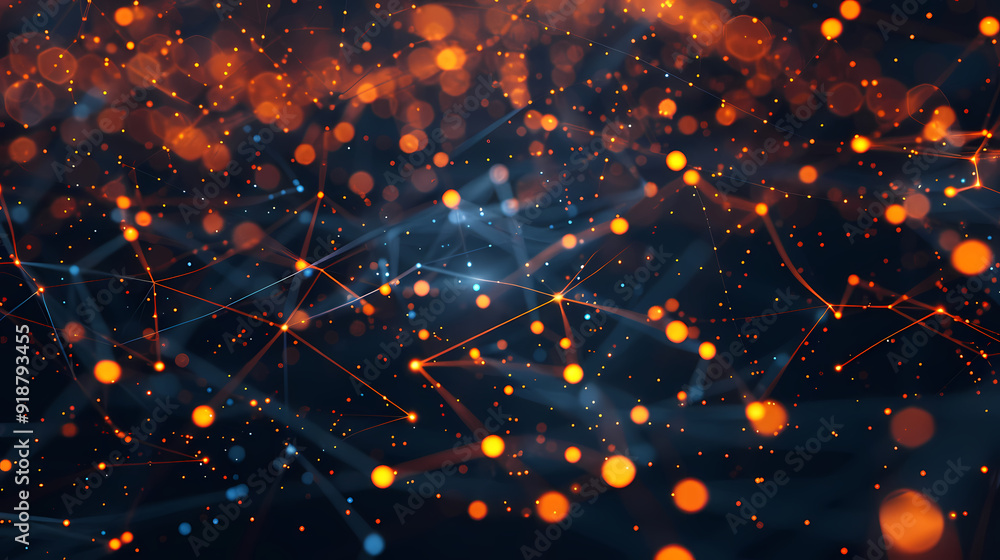 Modern technology flowing particle background Modern technology flowing particle background