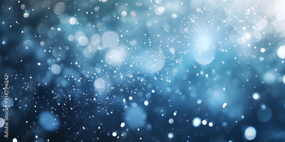 Enigmatic, ethereal snowfall levitating in midair. Enigmatic, ethereal snowfall levitating in midair.