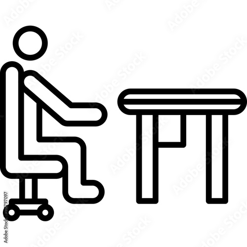 Sedentary Icon