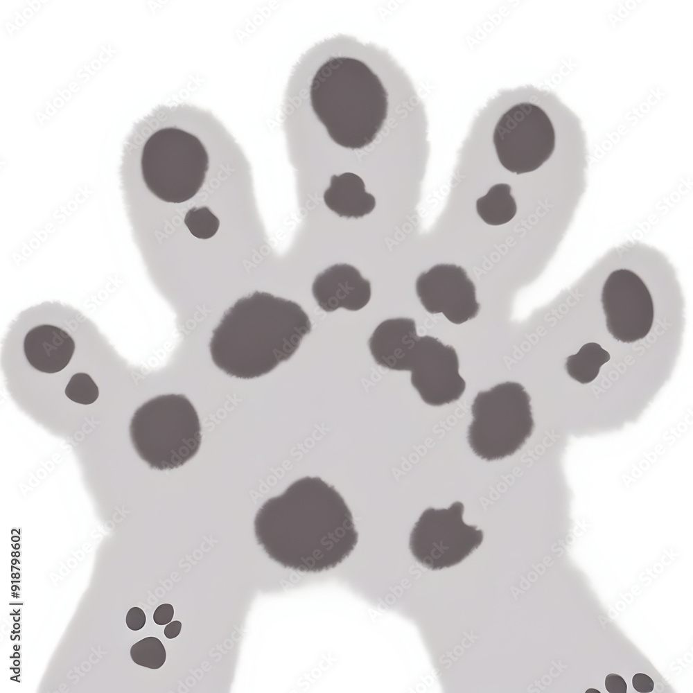 Rat Paw Wall Art illustration animal print pet paw design white background Rat Paw Wall Art illustration animal print pet paw design white background