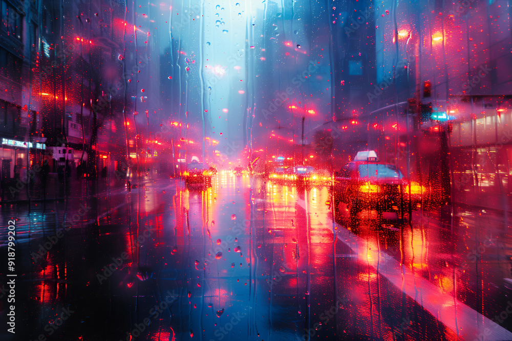Blurred City Lights at Night Blurred City Lights at Night
