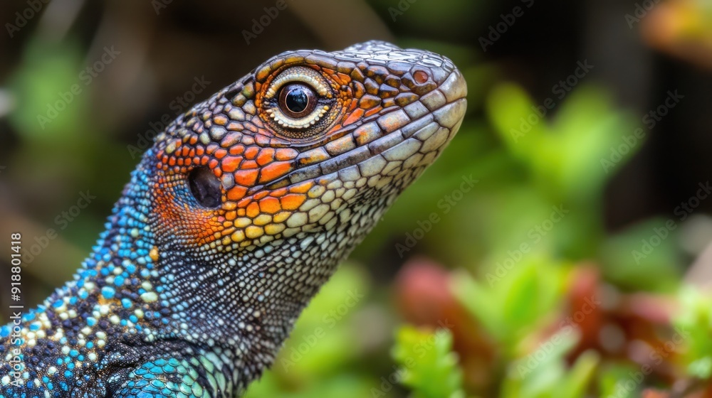 Colorful Lizard in the Wild Colorful Lizard in the Wild