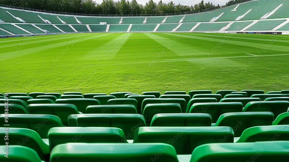 Fototapeta premium empty football stadium