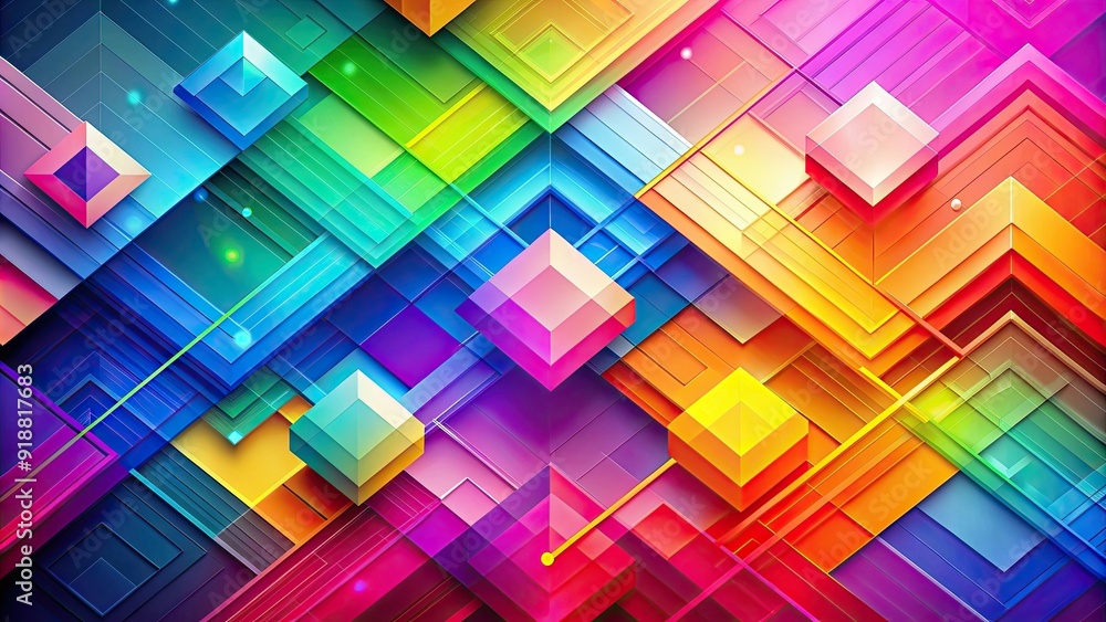 Abstract geometric background with vibrant colors and dynamic shapes, abstract, background, geometric, vibrant, colors Abstract geometric background with vibrant colors and dynamic shapes, abstract, background, geometric, vibrant, colors