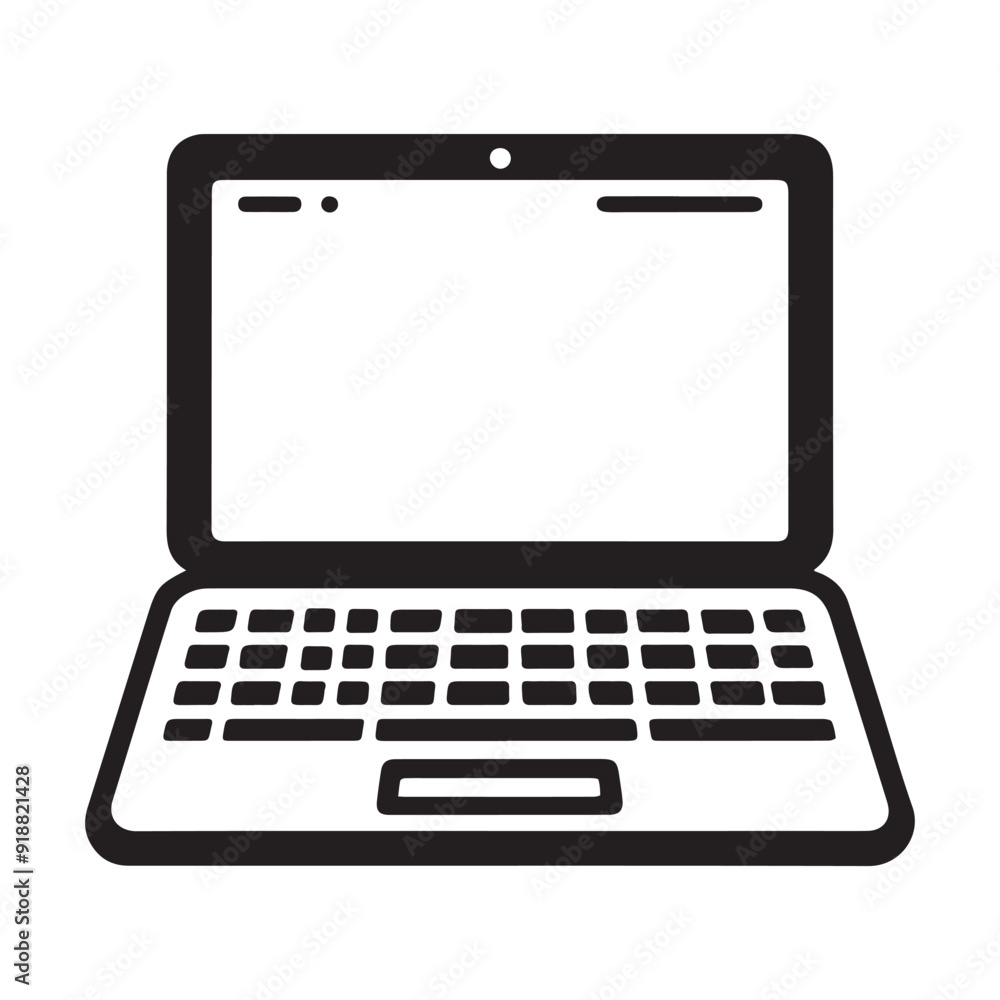 Laptop or notebook computer flat vector icon for apps and websites.eps Laptop or notebook computer flat vector icon for apps and websites.eps
