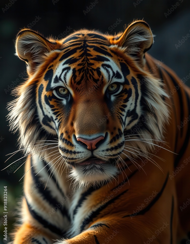 Fototapeta premium Close-up on a Tiger's face