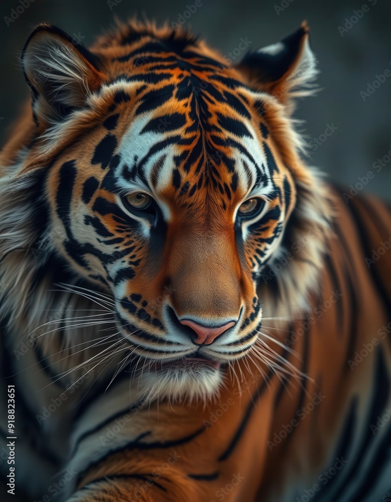 Obraz premium Close-up on a Tiger's face
