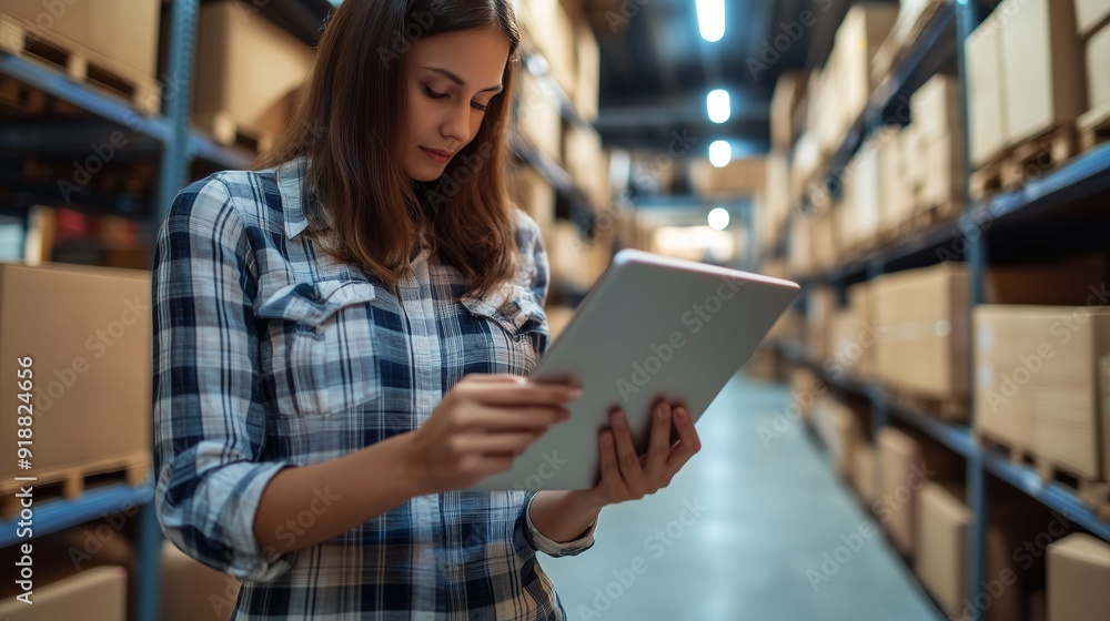 Woman, tablet and checklist for small business, ecommerce and boutique startup with online sales. Owner, delivery planning and digital website for internet store, retail service and quality control Woman, tablet and checklist for small business, ecommerce and boutique startup with online sales. Owner, delivery planning and digital website for internet store, retail service and quality control