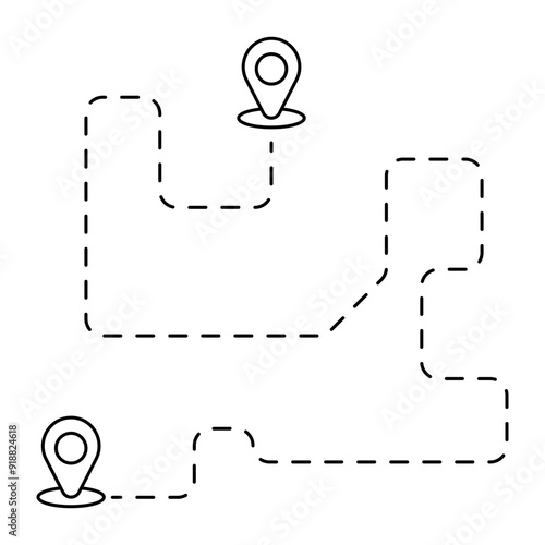 Destination, Tour, Elements Icon