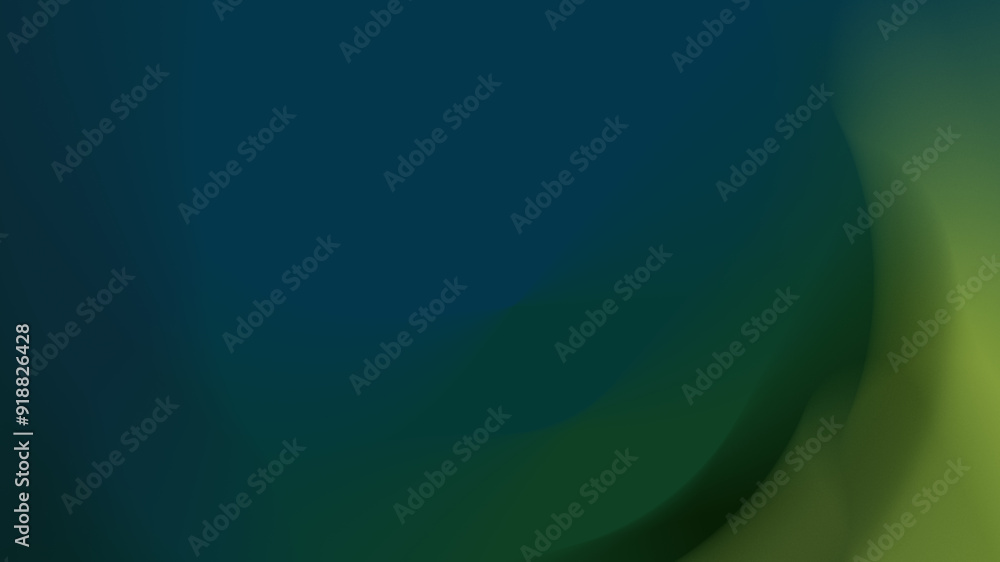 Obraz premium Abstract green background with unique curve shapes