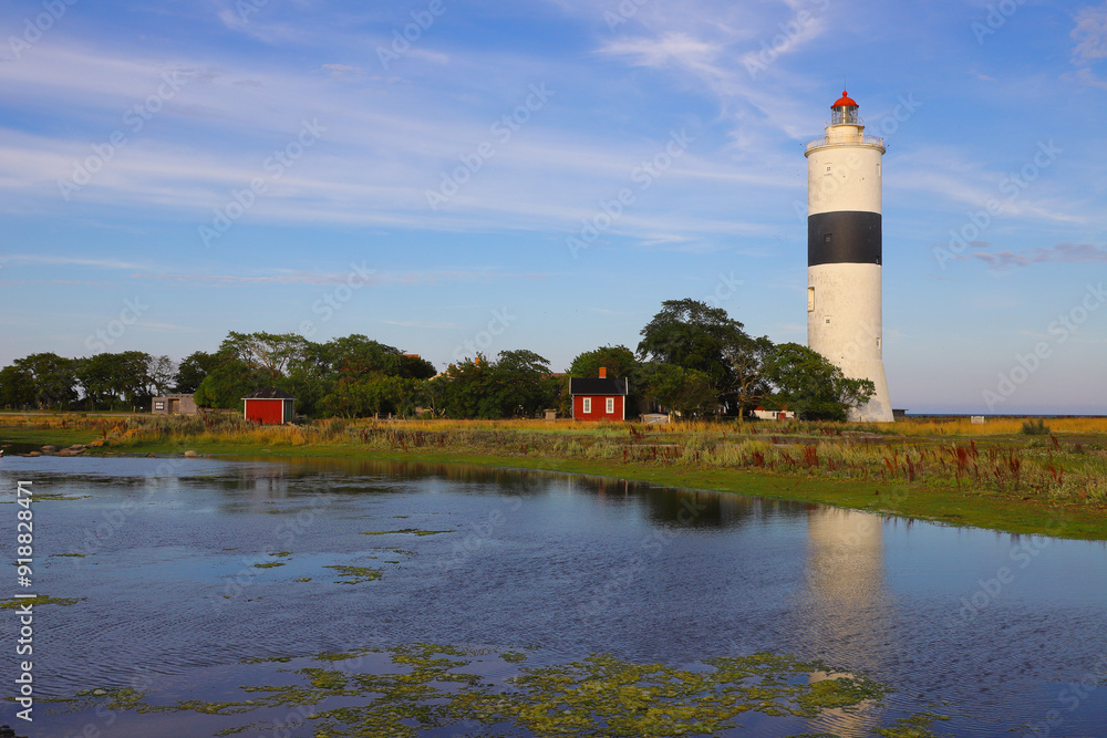 The Tall John lighhouse at the south cape of the Swedish Oland island. The Tall John lighhouse at the south cape of the Swedish Oland island.
