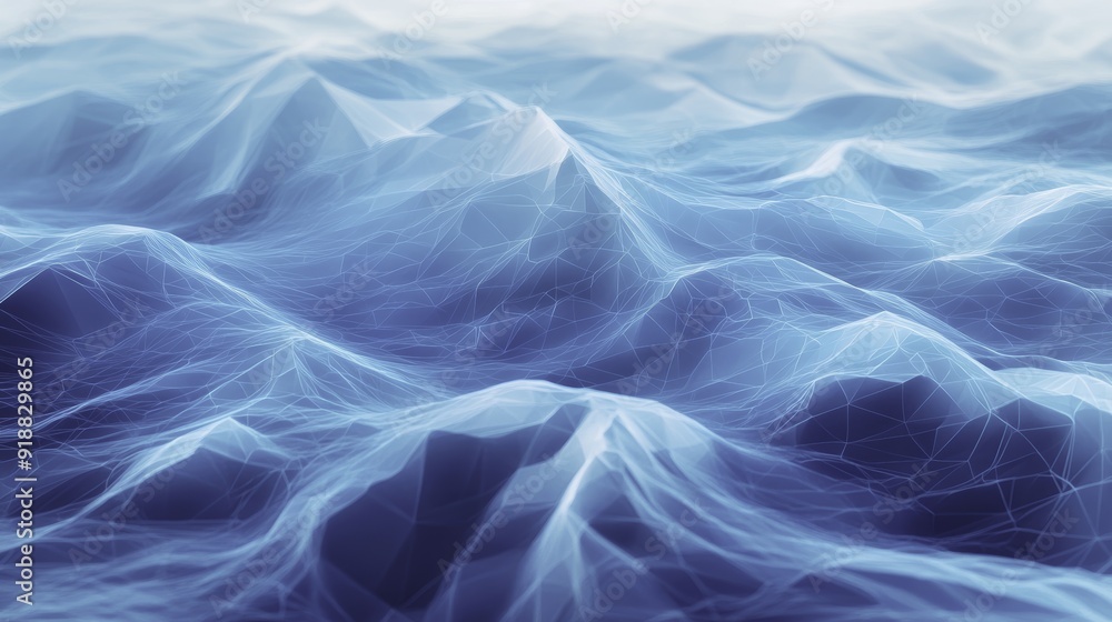 Abstract Blue Wavy Pattern Abstract Blue Wavy Pattern