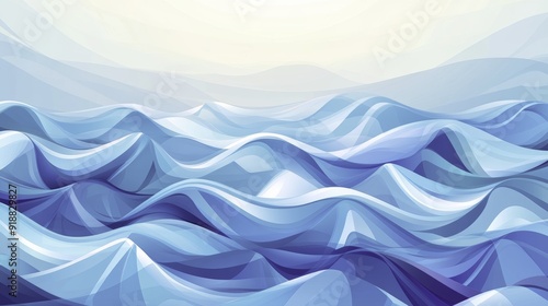 Abstract Blue Waves