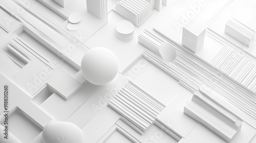 A white background with clean lines and geometric shapes.