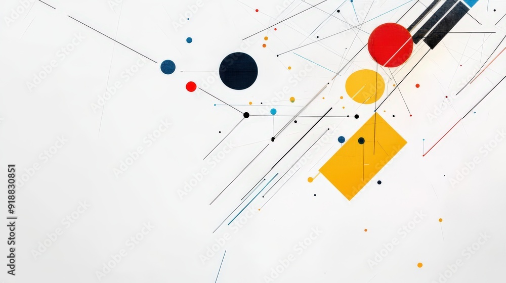 A white background with abstract lines and geometric shapes. A white background with abstract lines and geometric shapes.