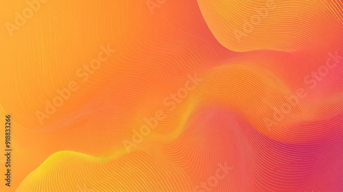 A gradient orange background with subtle wave patterns.