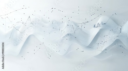 A white background with abstract lines and business patterns.