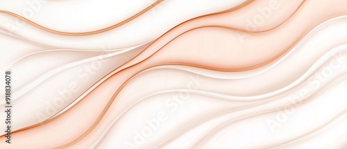 Elegant hand-drawn peach line art, with a minimalist approach, outlined with fine lines on a pristine white background