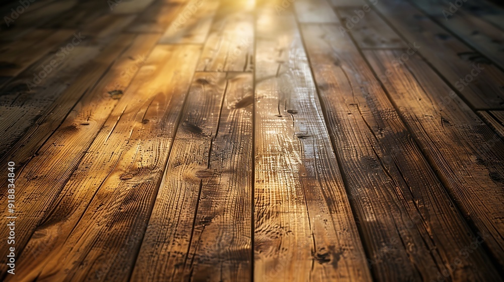 Old and newly sanded wooden floor made of wooden planks : Generative AI Old and newly sanded wooden floor made of wooden planks : Generative AI