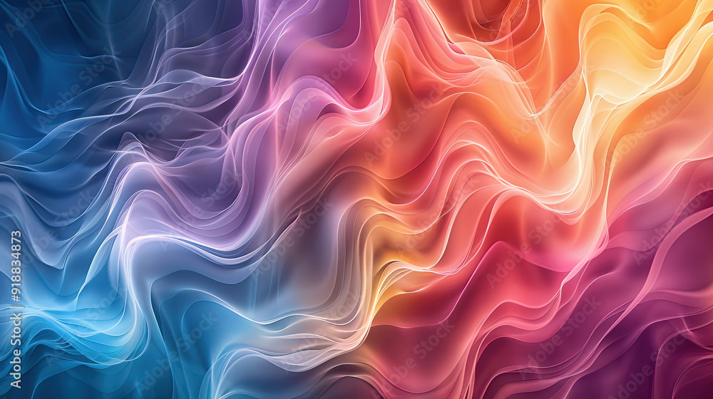 Abstract art background with dreamy gradient colors,geometric wave abstract design concept Abstract art background with dreamy gradient colors,geometric wave abstract design concept