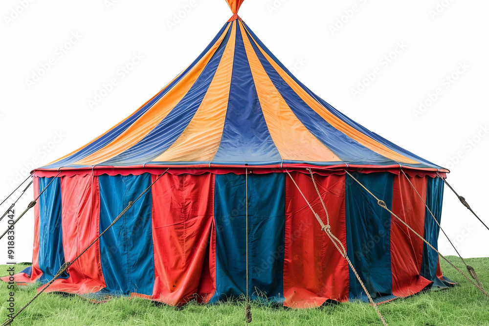 Circus tent, carnival tent isolated Circus tent, carnival tent isolated