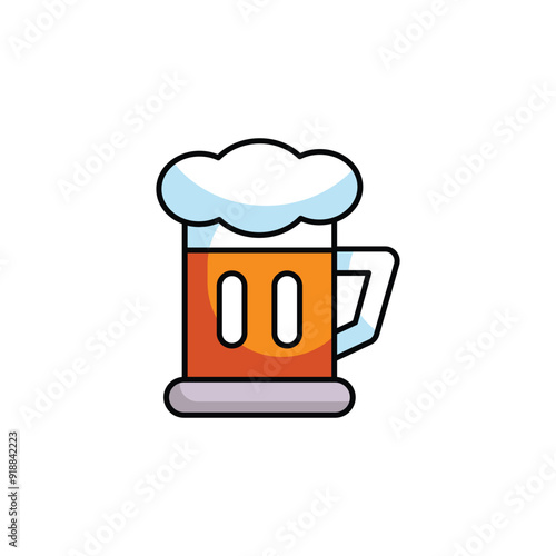 Stein icon design with white background stock illustration