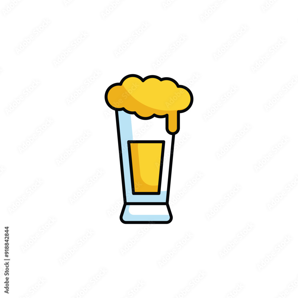 Pilsner icon design with white background stock illustration Pilsner icon design with white background stock illustration