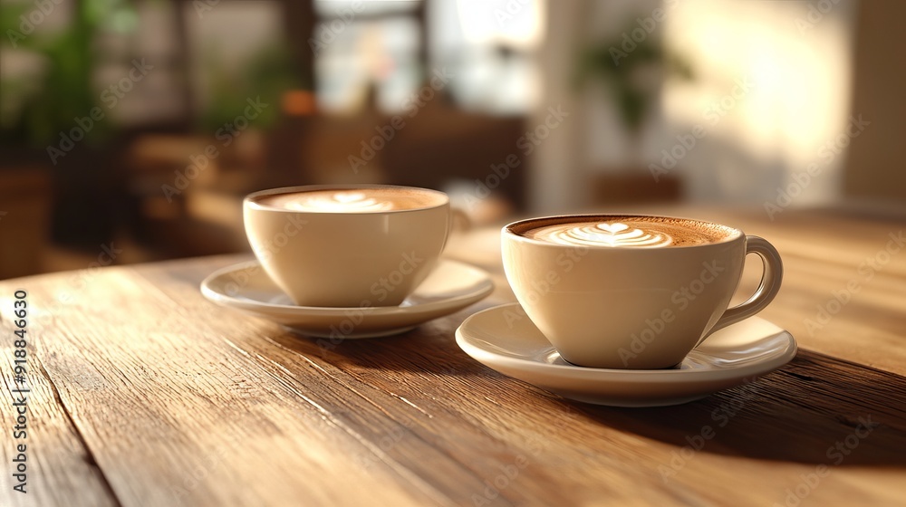 A cozy scene featuring coffee cups arranged on a wooden table. The cups, perhaps in varying styles and colors, are set against the natural grain of the wood, adding a warm and inviting atmosphere. A cozy scene featuring coffee cups arranged on a wooden table. The cups, perhaps in varying styles and colors, are set against the natural grain of the wood, adding a warm and inviting atmosphere.
