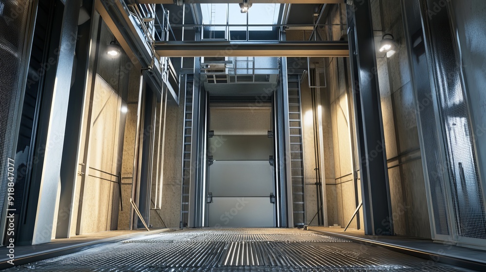 Obraz premium An elevator for drying grain is a specialized piece of agricultural equipment designed to efficiently move and process grain to facilitate drying.