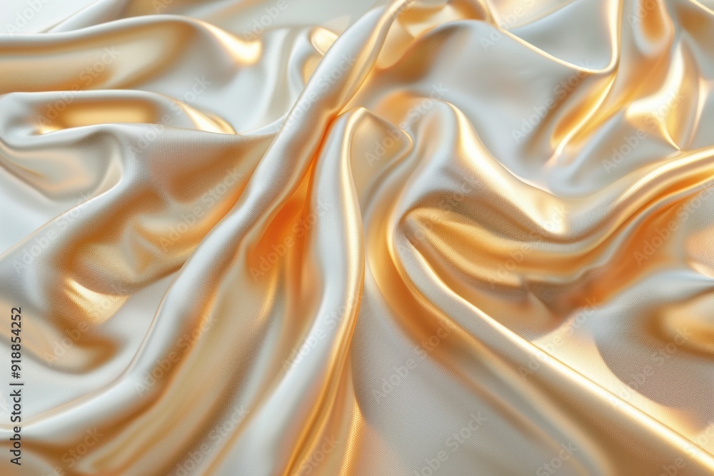 Fototapeta premium Golden Silk Drapes