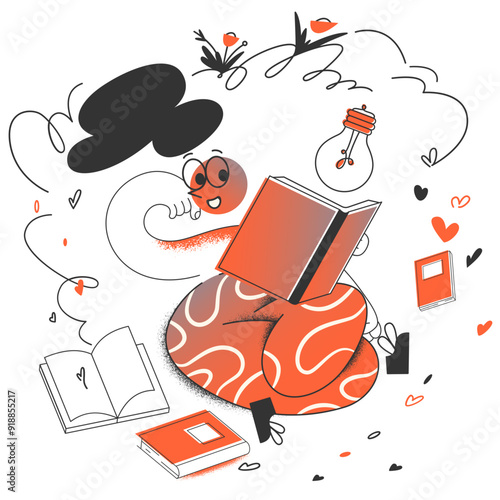 Studying books and getting ideas